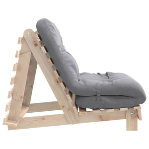 Futon Schlafsofa Kiefer Massivholz 80x206 cm
