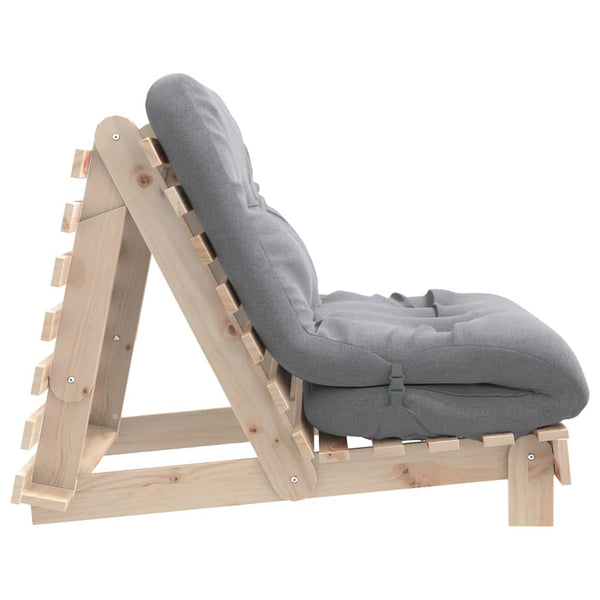 Futon Schlafsofa Kiefer Massivholz 80x206 cm