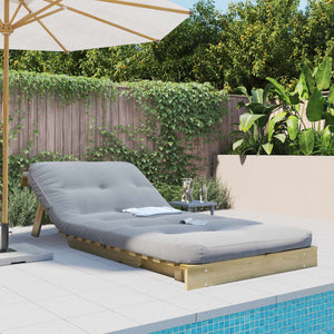 Futon Schlafsofa Kiefernholz 80x206 cm