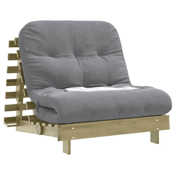 Futon Schlafsofa Kiefernholz 80x206 cm