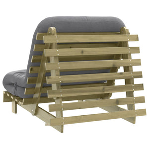 Futon Schlafsofa Kiefernholz 80x206 cm