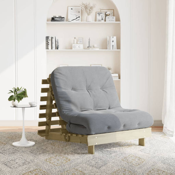 Futon Schlafsofa Kiefernholz 80x206 cm