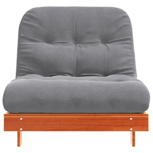 Futon Schlafsofa Braun Kiefer 90x206