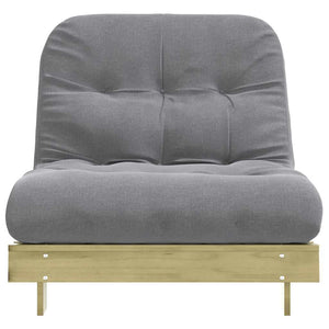 Futon Schlafsofa Kiefer 90x206 cm mit Matratze