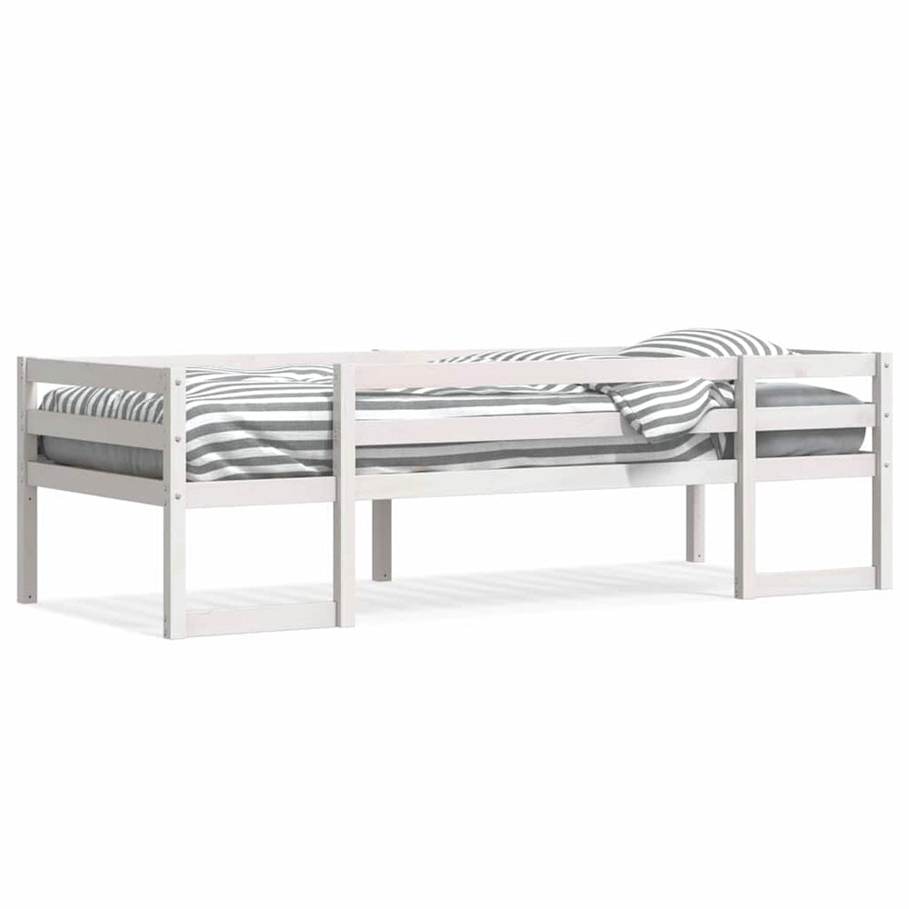 vidaXL Lit enfant blanc 80x200 cm Bois de pin massif