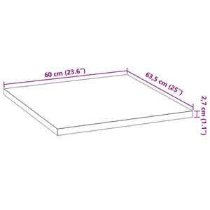 Eiche Küchenarbeitsplatte Massivholz 60x63,5 cm