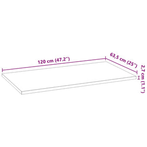 Massivholz Eiche Küchenarbeitsplatte 120 cm