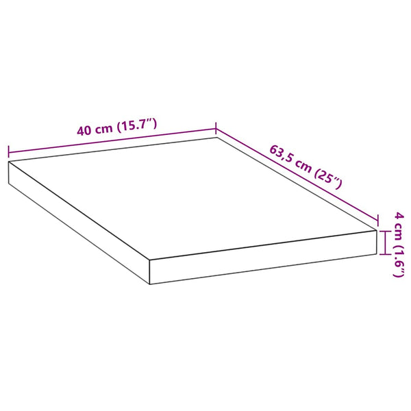 Eiche Küchenarbeitsplatte Massivholz 40x63,5 cm