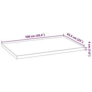 Eiche Küchenarbeitsplatte Massivholz 100x63,5 cm
