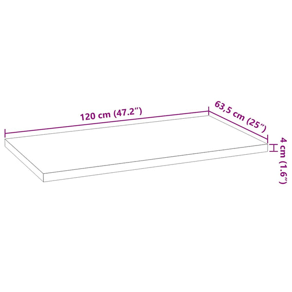 Eichen Küchenarbeitsplatte Massivholz 120x63,5 cm