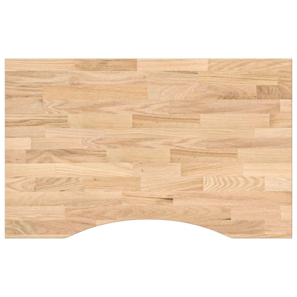 Eiche Schreibtischplatte Massivholz 80x50 cm