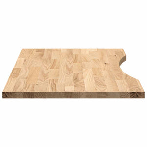 Eiche Schreibtischplatte Massivholz 80x50 cm