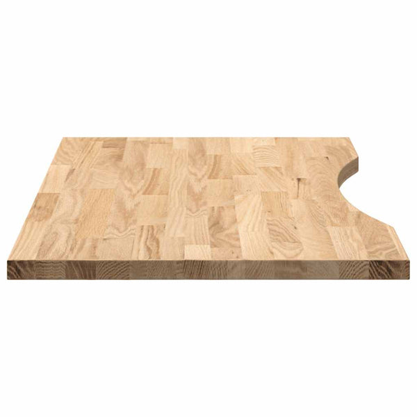 Eiche Schreibtischplatte Massivholz 80x50 cm