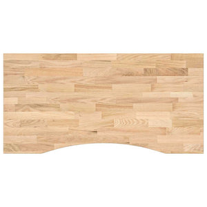Eiche Schreibtischplatte Massivholz 100x50 cm
