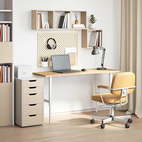 Eiche Schreibtischplatte Massivholz 140x60 cm