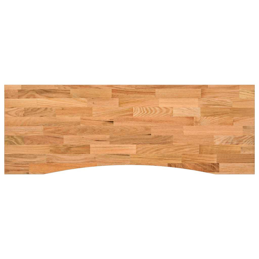 Eiche Schreibtischplatte Hellbraun 140x50 cm
