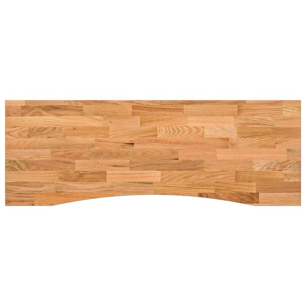 Eiche Schreibtischplatte Hellbraun 140x50 cm