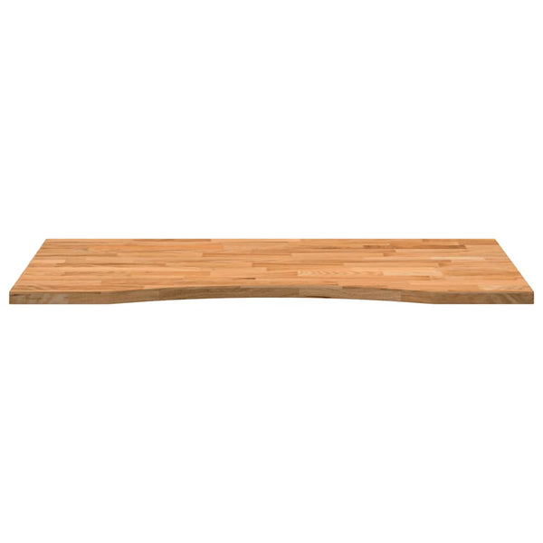 Hellbraune Schreibtischplatte 100x60 cm Eiche Massivholz