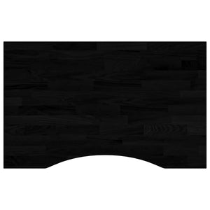 Schreibtischplatte Dunkelbraun 80x50 cm Eiche Massivholz