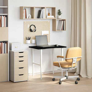 Schreibtischplatte Dunkelbraun 80x50 cm Eiche Massivholz