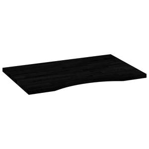 Schreibtischplatte Dunkelbraun 80x50 cm Eiche Massivholz