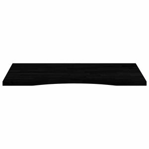Schreibtischplatte Dunkelbraun 80x50 cm Eiche Massivholz