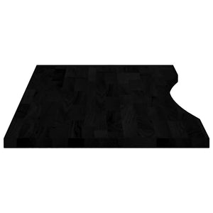 Schreibtischplatte Dunkelbraun 100x50cm Eiche Massivholz