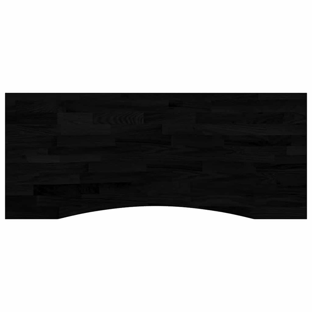 Schreibtischplatte Dunkelbraun 120x50 cm Eiche Massivholz