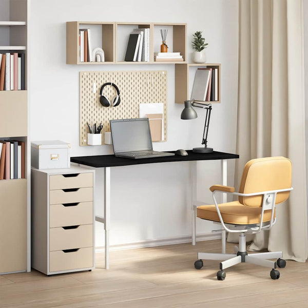 Schreibtischplatte Dunkelbraun 120x50 cm Eiche Massivholz