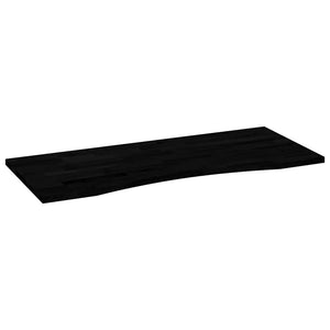 Schreibtischplatte Dunkelbraun 120x50 cm Eiche Massivholz