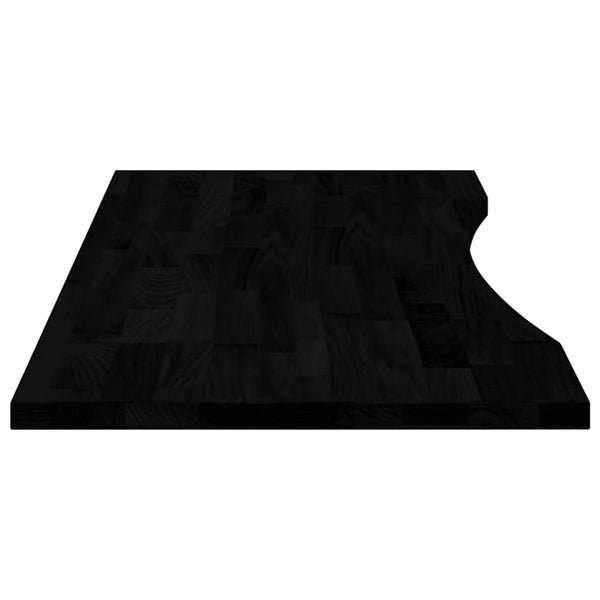 Schreibtischplatte Dunkelbraun 120x50 cm Eiche Massivholz