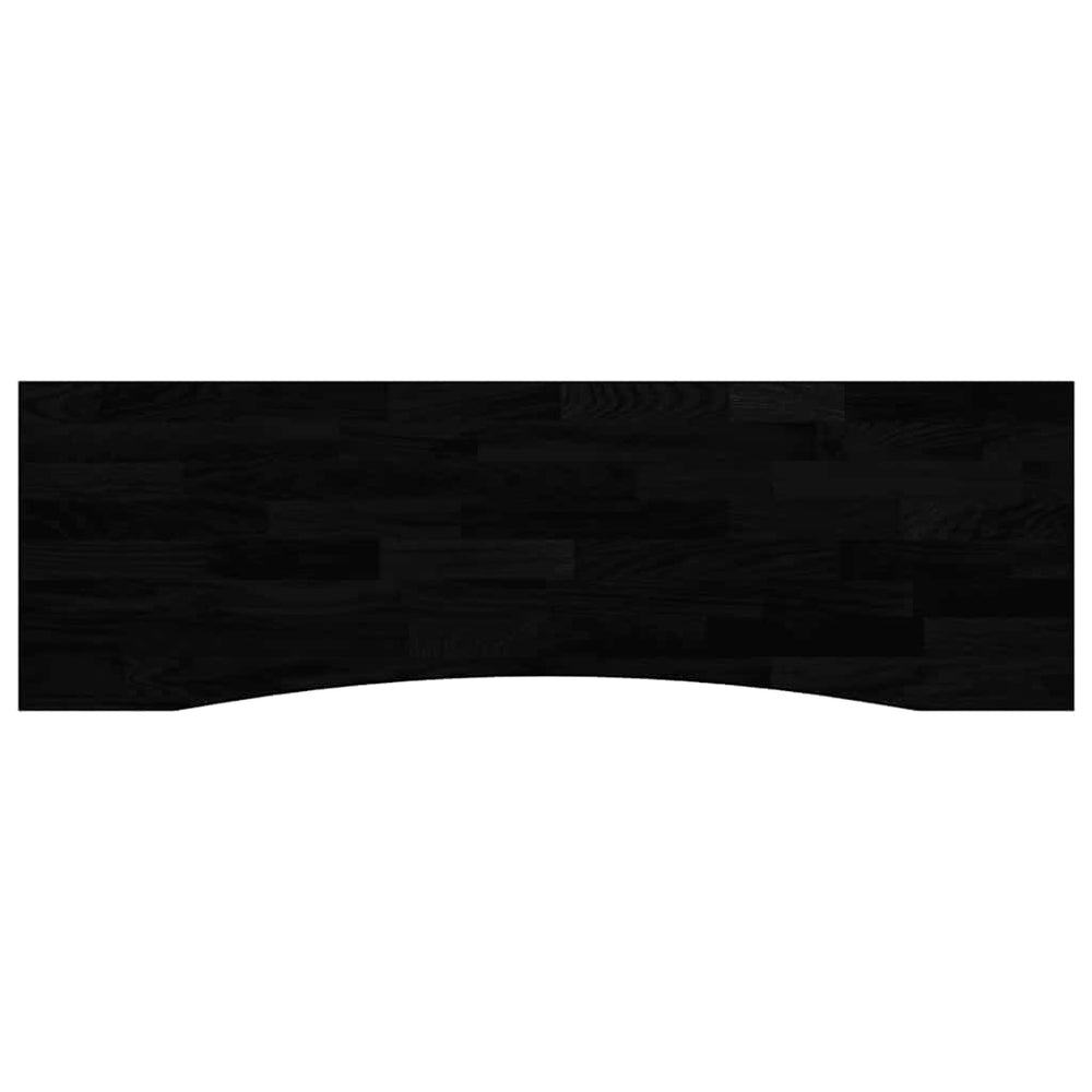 Massivholz Schreibtischplatte Eiche Dunkelbraun 160x50 cm