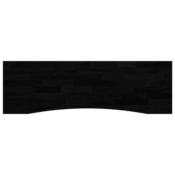 Massivholz Schreibtischplatte Eiche Dunkelbraun 160x50 cm