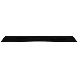 Massivholz Schreibtischplatte Eiche Dunkelbraun 160x50 cm