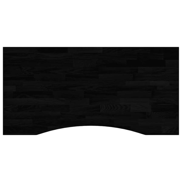 Schreibtischplatte Dunkelbraun 100x60 cm Eiche Massivholz