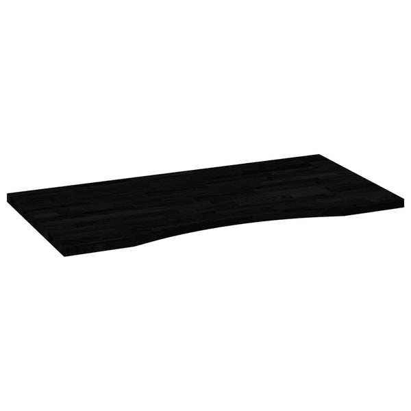 Schreibtischplatte Dunkelbraun 100x60 cm Eiche Massivholz