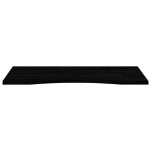 Schreibtischplatte Dunkelbraun 100x60 cm Eiche Massivholz