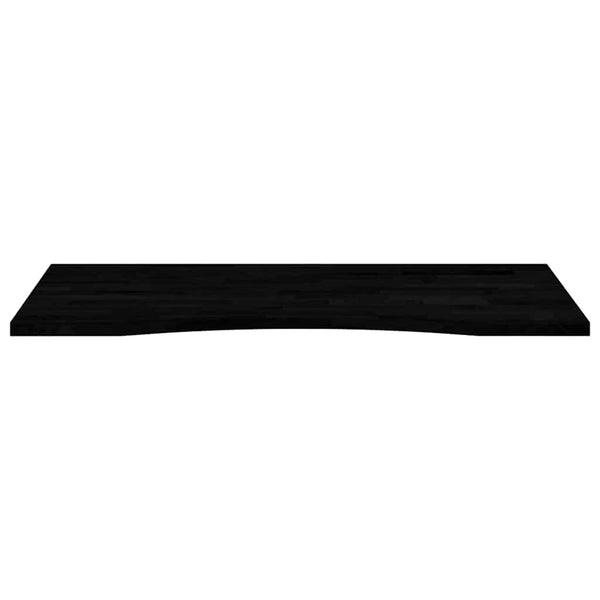 Schreibtischplatte Dunkelbraun 100x60 cm Eiche Massivholz