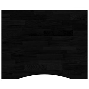 Eiche Schreibtischplatte Dunkelbraun 100x80 cm