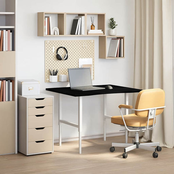 Eiche Schreibtischplatte Dunkelbraun 100x80 cm