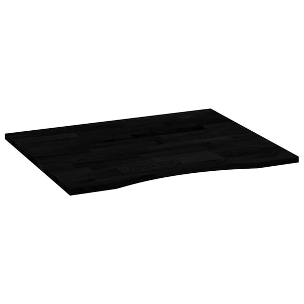 Eiche Schreibtischplatte Dunkelbraun 100x80 cm