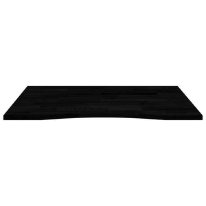 Eiche Schreibtischplatte Dunkelbraun 100x80 cm