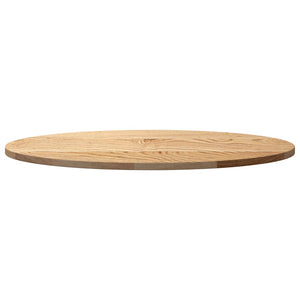 Tischplatte Eiche Oval 80x40 cm Massivholz