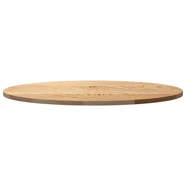 Tischplatte Eiche Oval 80x40 cm Massivholz