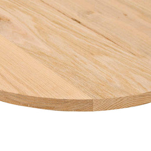 Tischplatte Eiche Oval 80x40 cm Massivholz