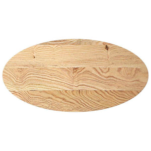 vidaXL Plateau de table 100x50x2 cm Chêne massif Ovale