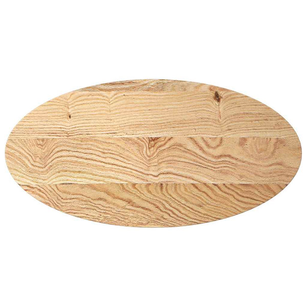 vidaXL Plateau de table 100x50x2 cm Chêne massif Ovale