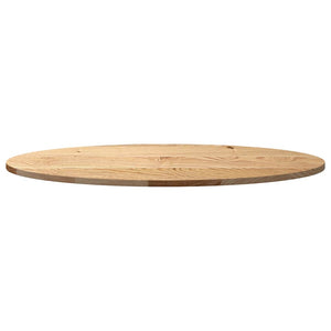 vidaXL Plateau de table 100x50x2 cm Chêne massif Ovale
