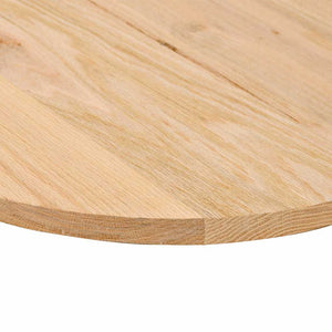 vidaXL Plateau de table 100x50x2 cm Chêne massif Ovale
