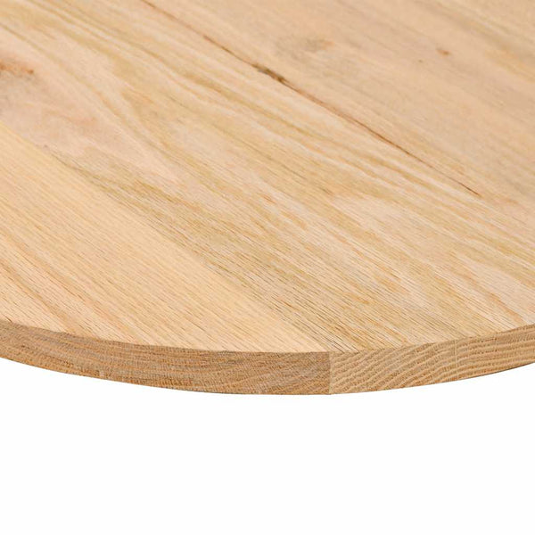 vidaXL Plateau de table 100x50x2 cm Chêne massif Ovale